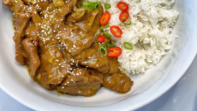 Beef w/ Satay Sauce Rice