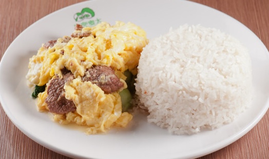 Beef w/ Scrambled Egg Rice