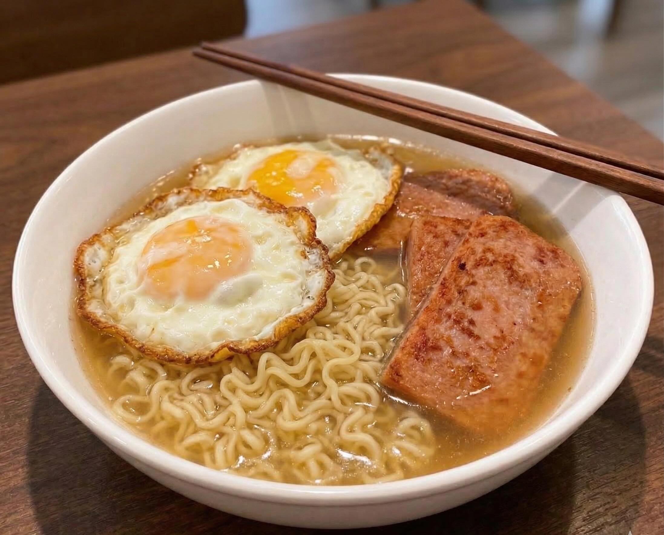 Luncheon Meat or Ham w/ Egg Noodle