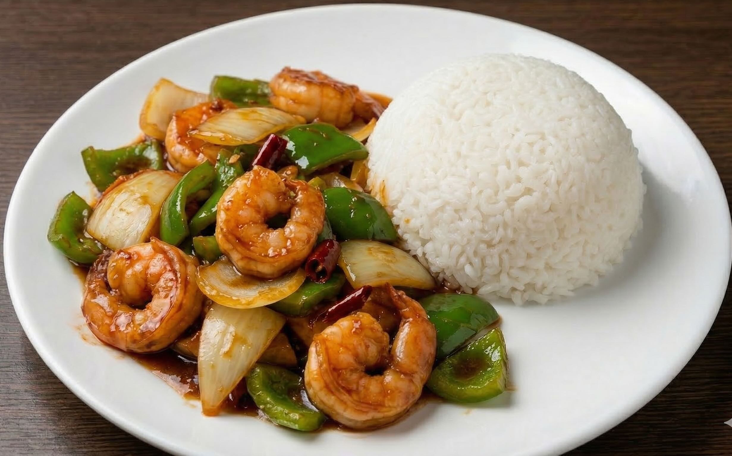Szechuang Shrimps Rice